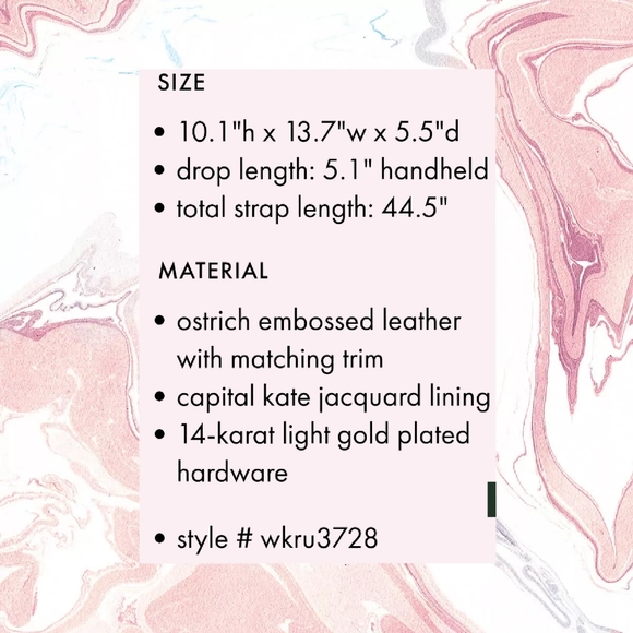 ♠️•kate spade•♠️ Bristol Drive Ostrich•LIKE NEW• - Picture 6 of 16